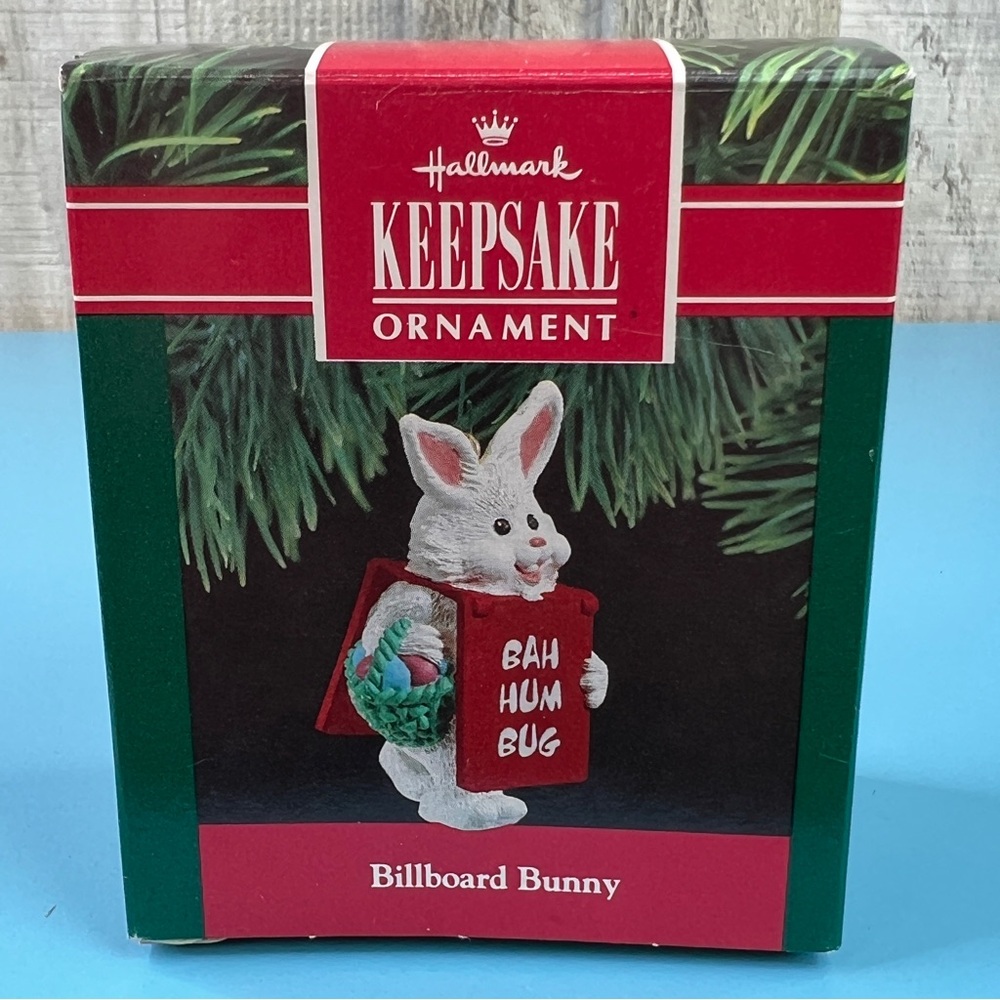 Hallmark Keepsake Ornament Billboard Bunny Handcrafted